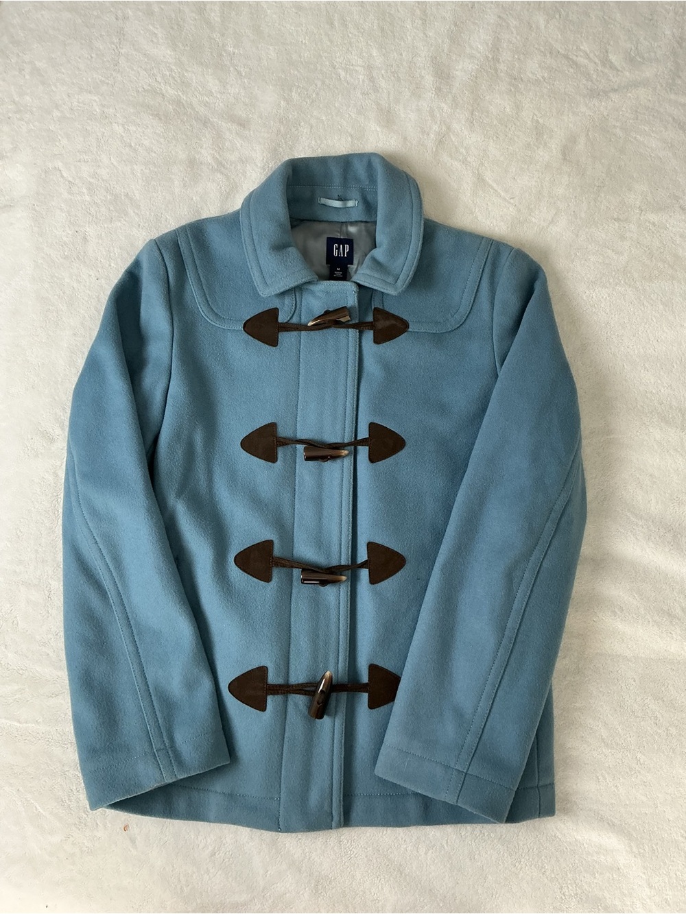 GAP Sky Blue Toggle Pea Coat